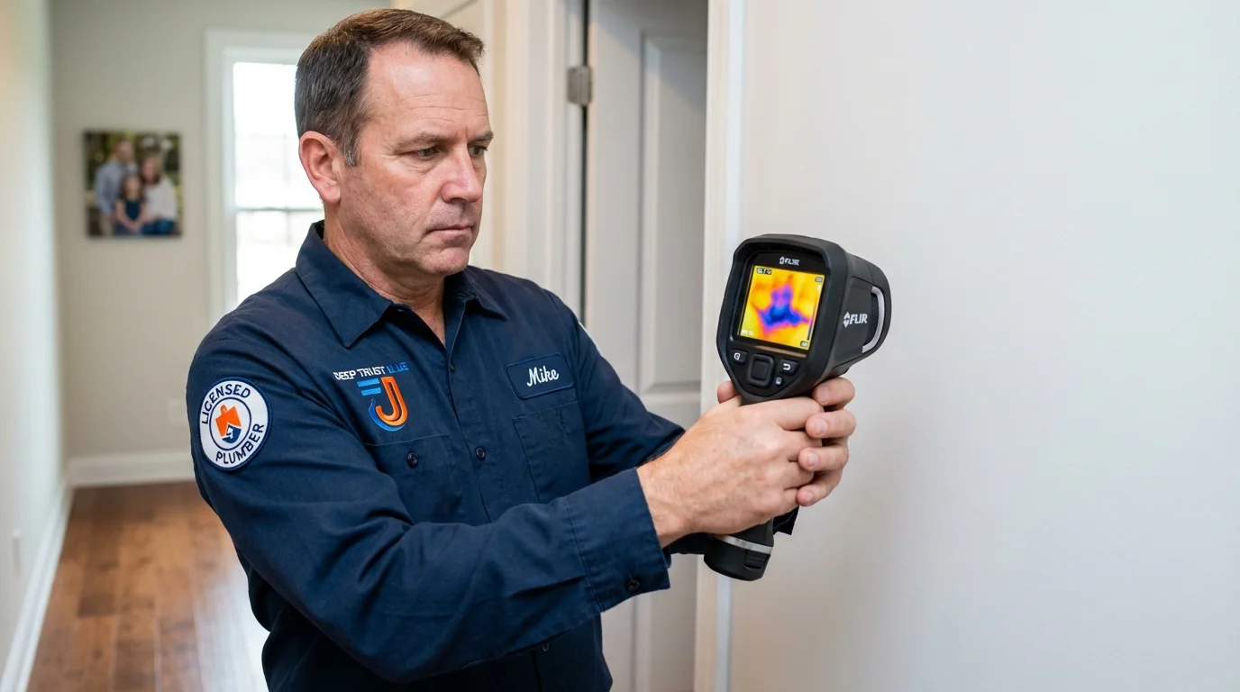Thermal imaging leak detection by Johns Plumbing LLC in Sells